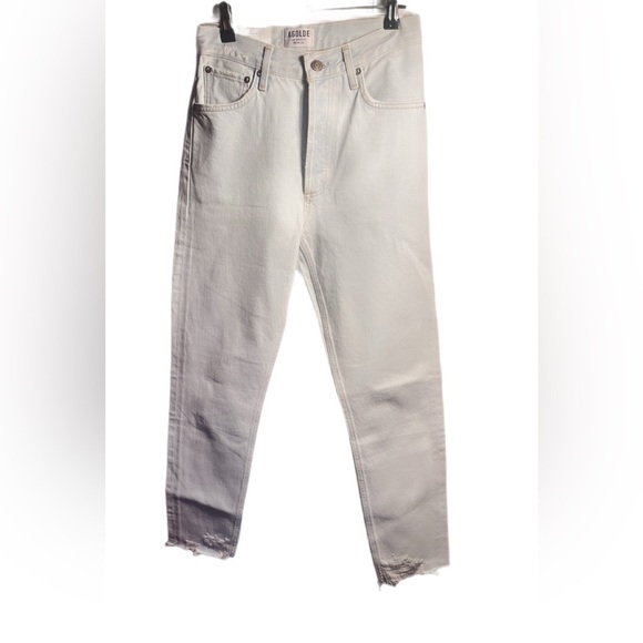 NWT AGOLDE Jamie High Rise Classic “meadow” 5 pocket denim jean 26 - Picture 2 of 5